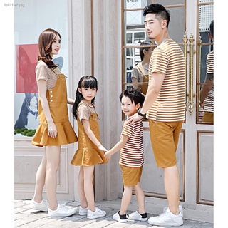 parent-child wearชุดแม่ลูก☃■พร้อมส่งค่ะ💕Brown Love💕 ชุดคู่รัก เซตครอบครัว เอี๊ยมสีน้ำตาล