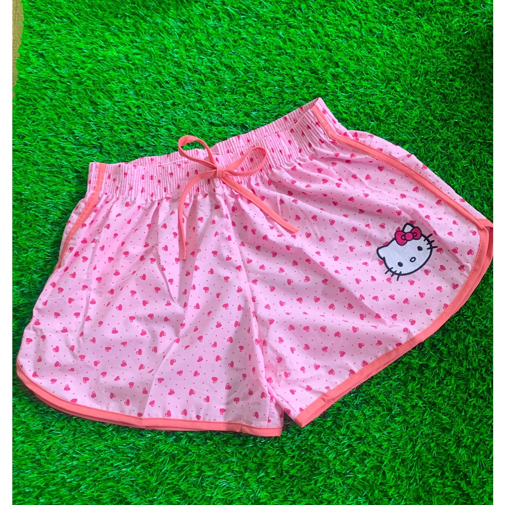 กางเกงขาสั้นคิตตี้ผู้หญิง กางเกงขาสั้นสาวอวบ กางเกงใส่นอนผู้หญิงA01 ไซส์ XL