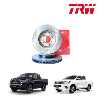 TRW จานดิสเบรกหน้า จานดรัมหลัง Toyota Revo 2wd 4wd Prerunner ปี 2015-2022 โตโยต้า รีโว่ จานเบรค ดิสเบรค ราคาต่อใบ