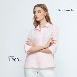 Guy Laroche เสื้อผู้หญิง เสื้อเชิ้ตผู้﻿หญิง linin shirt (G9X6LP)