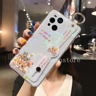 เคสโทรศัพท OPPO Find X3 Pro A54 A94 A74 5G 4G เคส Case Colorful Animals Cartoon Phone Case with Wristband Stand All Inclusive TPU Soft Cove