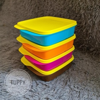 TUPPERWARE Lolly Tup Unit (1) กล่องอาหารกลางวัน มีฝาปิด สีเหลือง จํานวนจํากัด