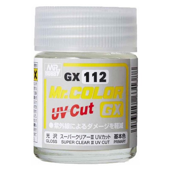 Mr.Hobby MR.CLEAR COLOR GX112 Super Clear III UV Cut Gloss 4973028631388 (สี)