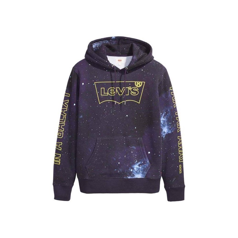 เสื้อฮู้ดแขนยาวลีวายส์ สีดำ ลาย Galaxy Levi's X Star Wars in A Galaxy Far, Far Away Hoodie, Black Limited Edition