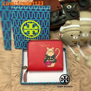 TORY BURCH LEATHER SMALL WALLET ของแท้ ราคาถูก