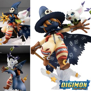 Figure ฟิกเกอร์ Model โมเดล จากการ์ตูนเรื่อง Digimon Adventure ดิจิมอนแอดเวนเจอร์ Wizardmon วิซาร์ดมอน Gatomon เทลมอน