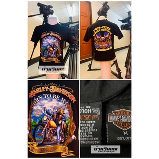 เสื้อวินเทจ (harley davidson) ป้ายฮาเลย์ผ้าCotton shirt (มีให้เลือกหลายลาย)