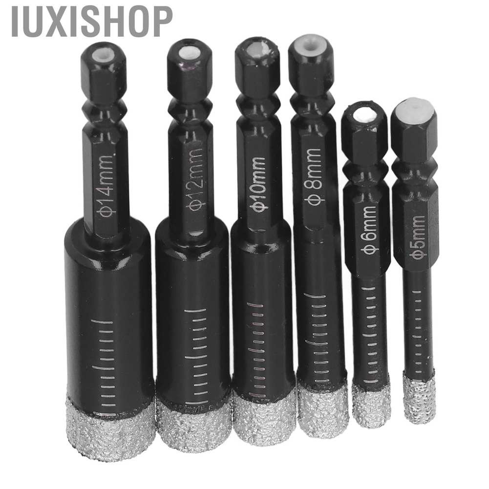 6Pcs/Set Dry Wet Diamond Tile Drill Bit for Ceramic Granite 5