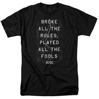 Latest men T-shirt Ac/Dc Hit And Break All The Rules T-Shirt Rock N Roll Music Band Comfortable top