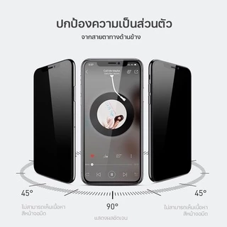 (A001)ฟิล์มกระจก เต็มจอ สำหรับ iphone 17 14 13 16promax 11 16 15 14promax กันเสือก กันมอง เต็มจอม privacy