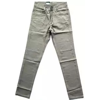 กางเกงชิโน กางเกงขายาวแฟชั่นผู้ชาย DENIM ผ้าเวสปอยส์ กึ่งเดฟกึ่งกระบอกเล็ก COTTON 100% Size.28-38 **สีโอวัลติน**LEQ