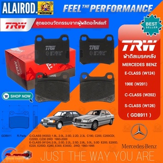 TRW ผ้าดิสเบรคหลัง ผ้าเบรคหลัง MERCEDES BENZ W124,W126,W202 E220,E280,230E,C180,C220 GDB911 OE 000 420 9820