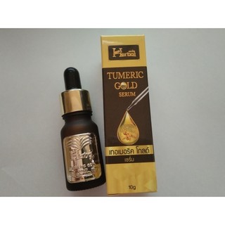 [ลด 40.- โค้ดINCSM5F+หน้าร้าน] เซรั่มขมิ้นทองคำ Herbal 10 ml. เซรั่มขมิ้นเฮิร์บ herb ของแท้ แพคเกจใหม่  เซรั่มบำรุงผิวหน้า ลดสิวฝ้า ช่วยให้ใบหน้าขาวกระจ่างใส