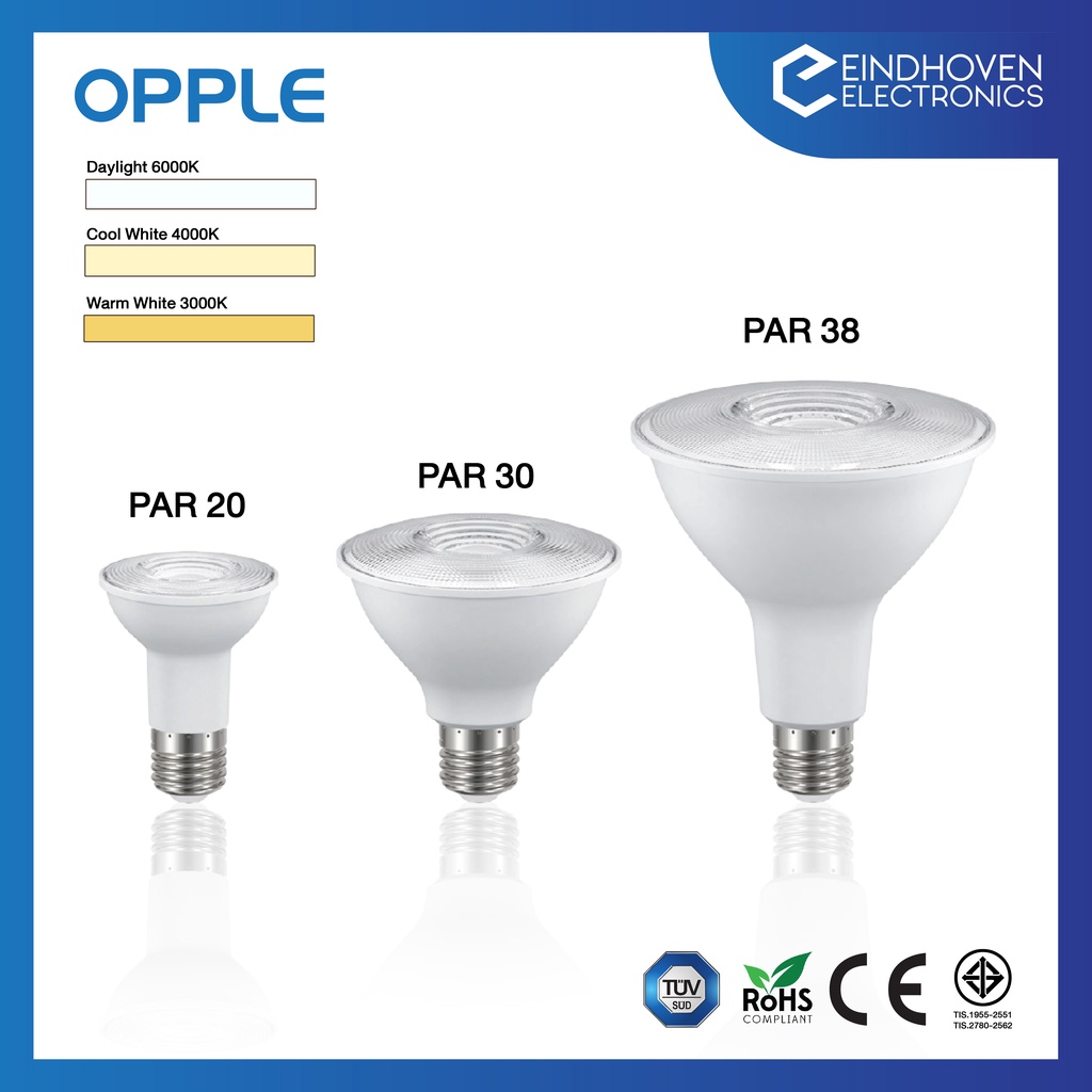 Opple Sport Lighting PAR หลอดไฟ LED E1