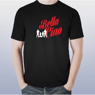 Nf2gd256ew เสื้อยืดผ้าฝ้าย พิมพ์ลาย Money Heist Bella Ciao Army Team Netflix สไตล์คลาสสิก สําหรับผู้ชาย RYN126DGE30160