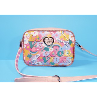 Good vibes glitter shoulder bag