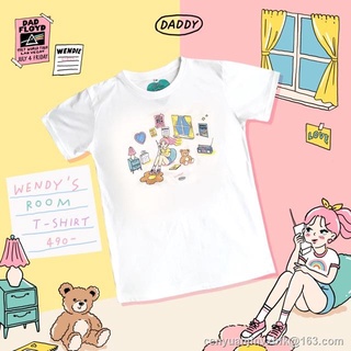 Morning Wendy Room T-Shirt เสื้อยืดสีขาวลายน้อง Wendy ในห้องสุดน่ารัก oversize SML