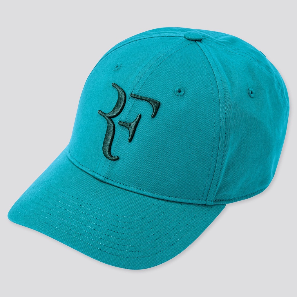 Uniqlo X Roger Federer RF Cap (หมวก RF ยูนิโคล่) สีเขียวเทอควอยซ์