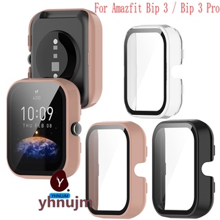 เคส พร้อม ฟิล์ม Amazfit Bip 3 watch Case Film เคสกันกระแทก พร้อม ฟิล์มฟิล์มกระจก ในตัว Amazfit Bip 3 watch case pc