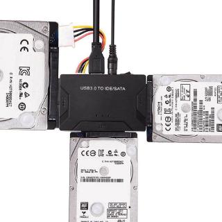 อะแดปเตอร์ฮาร์ดไดรฟ์ Usb 3.0 เป็น SATA IDE ATA 3 in 1 สําหรับ PC แล็ปท็อป 2.5 นิ้ว 3.5 นิ้ว HDD พร้อมปลั๊ก US