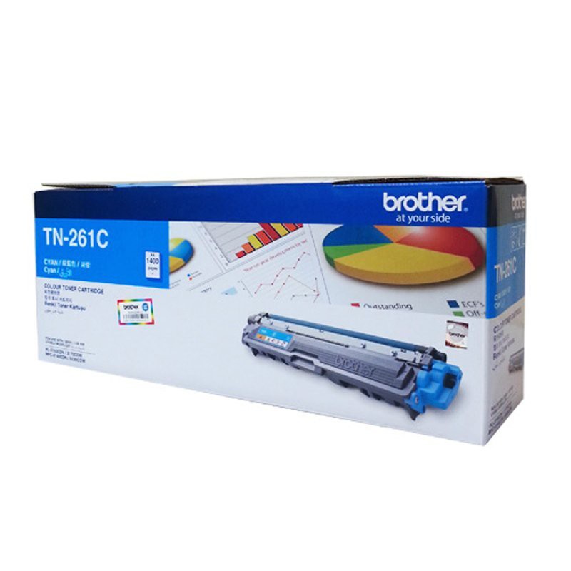 BROTHER TONER TN-261 (CYAN) Original ตลับหมึกโทนเน่อร์ของแท้ ใช้กับรุ่น HL-3150CDN, HL-3170CDW, MFC-9140CDN, MFC-9330CDW