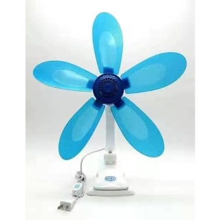 5 blends Fan Home Electric Fan W/ Clip, Clover Fan Anti-Heat Portable Clip Electric Fan