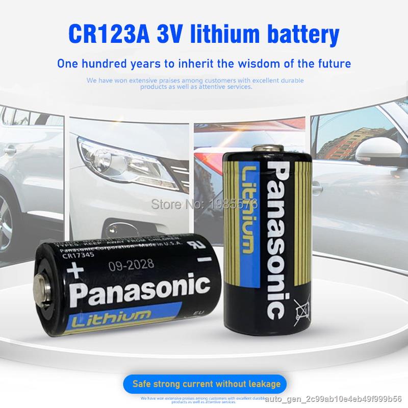 5PC PANASONIC al CR123A CR123 123A CR 123 A123 CR17345 16340 3V Lithium