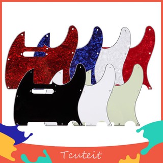 「Tcuteit」3Ply Aged Pearloid Pickguard Tele Style Guitar Pickguard Aged （All）