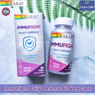 Solaray - วิตามินรวม อิมมูน Immufight Daily Defense 60 VegCaps, Daily Immunity Support