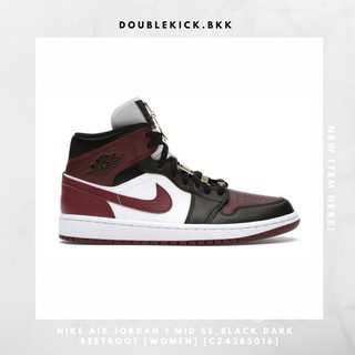 NIKE AIR JORDAN 1 MID SE_BLACK DARK BEETROOT [WOMEN] [CZ4385016]