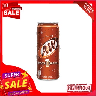 เอแอนด์ดับบลิวรูทเบียร์กระป๋อง 325มล.A+W ROOT BEER 325ML.