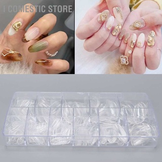 [คลังสินค้าใส][คลังสินค้าใส]I Comestic Store ชุดเล็บปลอม แบบใส แบบพกพา Diy สําหรับผู้หญิง 500 ชิ้น