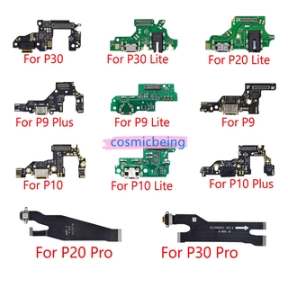 Hot sale 1pcs  For Huawei P9 P10 P30 lite P20 Pro P30 P9 P10 Plus Charging Port Connector Board With Microphone Mic Parts Flex Ca