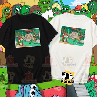 เสื้อเด็กหญิง เสือยืดผู้ชาย Pepe เสื้อกบเศร้ารู้สึกคนเลวเสื้อความงามเสื้อ Unisex ขนาด 7 สี d6; Tee