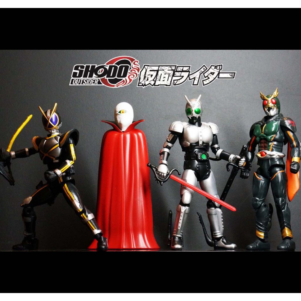 Bandai Shodo O Outsider มดแดง Masked Rider Another Agito Kamen Rider Kaixa Shadow Moon Gel Shocker ม