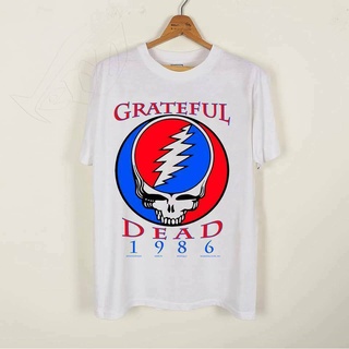 เสื้อยืดวงดนตรีเสื้อยืดผ้าฝ้าย พิมพ์ลาย Grateful Dead Bob Dylan Tom Petty Jerry Garcia สําหรับผู้ชาย 22463all size