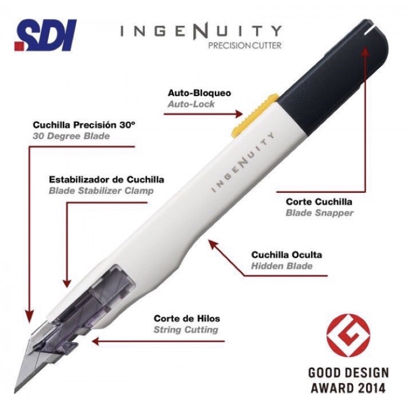 💯 SDI Ingenuity Precision Utility มีดตัด 9 มม. 30 องศา / 0443C👍👍