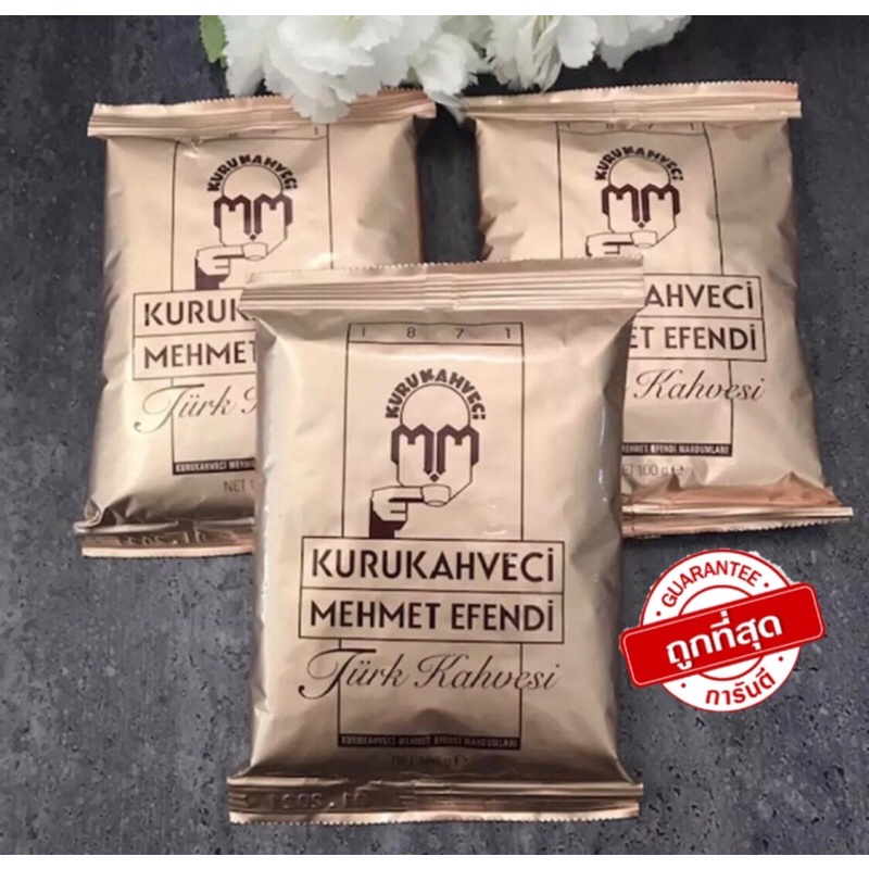 Turkish Coffee กาแฟตุรกีคั่วบด100กรัม mehmet efindi / Exp. 05/2026