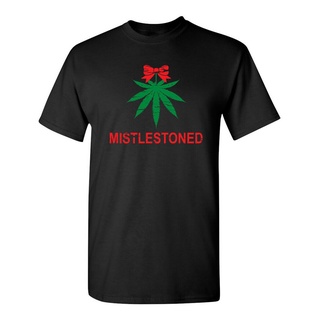 เสื้อยืด ลายคริสต์มาส Mistlestoned ตลก แปลกใหม่