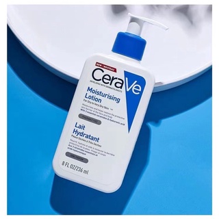 แท้💯%CERAVE Moisturizing Lotion เซราวี มอยซ์เจอร์ไรซิ่ง โลชั่นบำรุงผิวหน้าและผิวกาย สำหรับผิวแห้ง-แห้งมาก 236ml/473ml