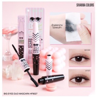 ⚡FLASH SALE⚡♡พร้อมส่ง์  SIVANNA BIG EYE DUO MASCARA (HF9027)