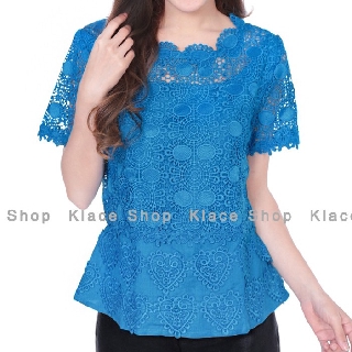 เสื้อลูกไม้ ลินินแท้ 100% รหัส OKI205 ยี่ห้อ In Ka Oil - KLACES