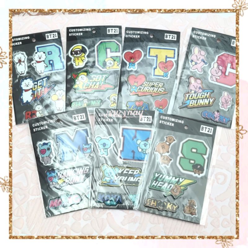 [MS] สติ๊กเกอร์ฟอง BT 21. สติ๊กเกอร์ BTS. สติ๊กเกอร์ป๊อปเค.