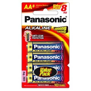 พร้อมส่ง-Panasonic ถ่านอัลคาไลน์ AA /AAA แพค 8 ก้อน