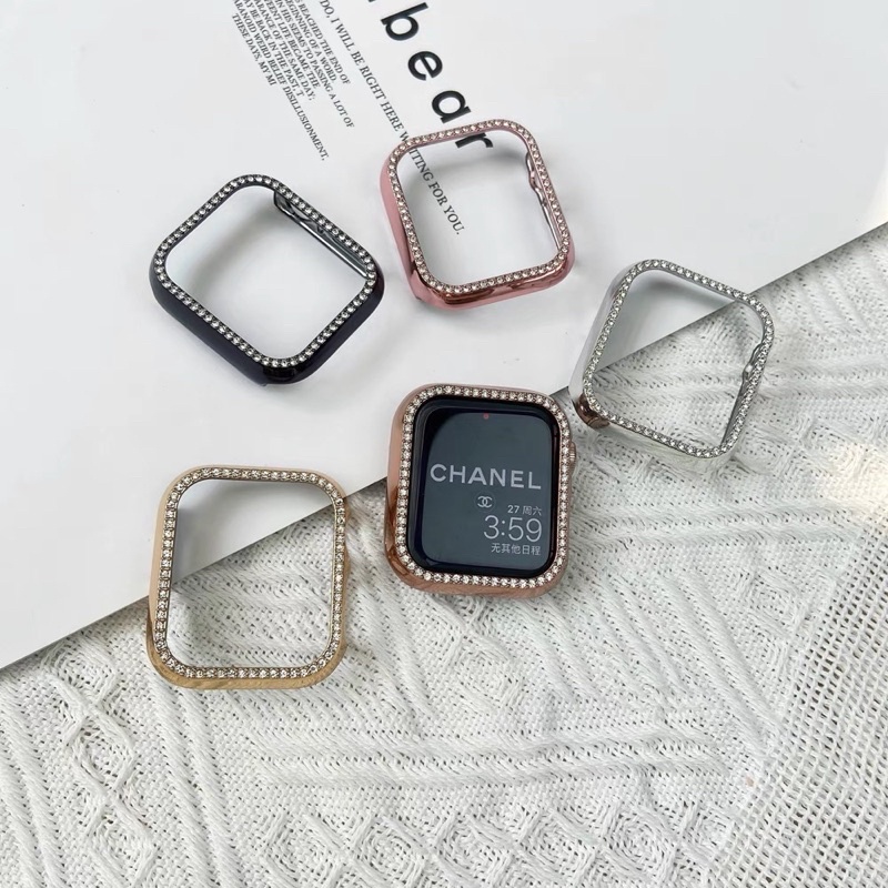 เคส เพชร diamond เคส สำหรับ case 42mm/40mm/44mm/41/45mm/46mm watch 1/2/3/4/5/6/7/8/9/10 เคส watch