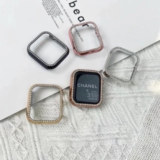 เคสนาฬิกา สําหรับ i Watch 11 10 9 8 7 6 SE 5 4 3 แกะสลักเลเซอร์ 40มม. 44มม.41มม 45มม เคสสําหรับแอปเปิ้ลวอช Diamond