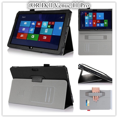 For Venue 11 Pro 5130 PU Lichee  Texture Leather Cover Pouch For 10.8 inch Dell Venue 11 Pro 5130 Ma