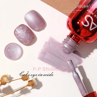 AS สีเจล สีทาเล็บ โทนสีมุกทะเล 9เฉดสี ขวดสีแดง ขนาด 15ml. รหัส APS