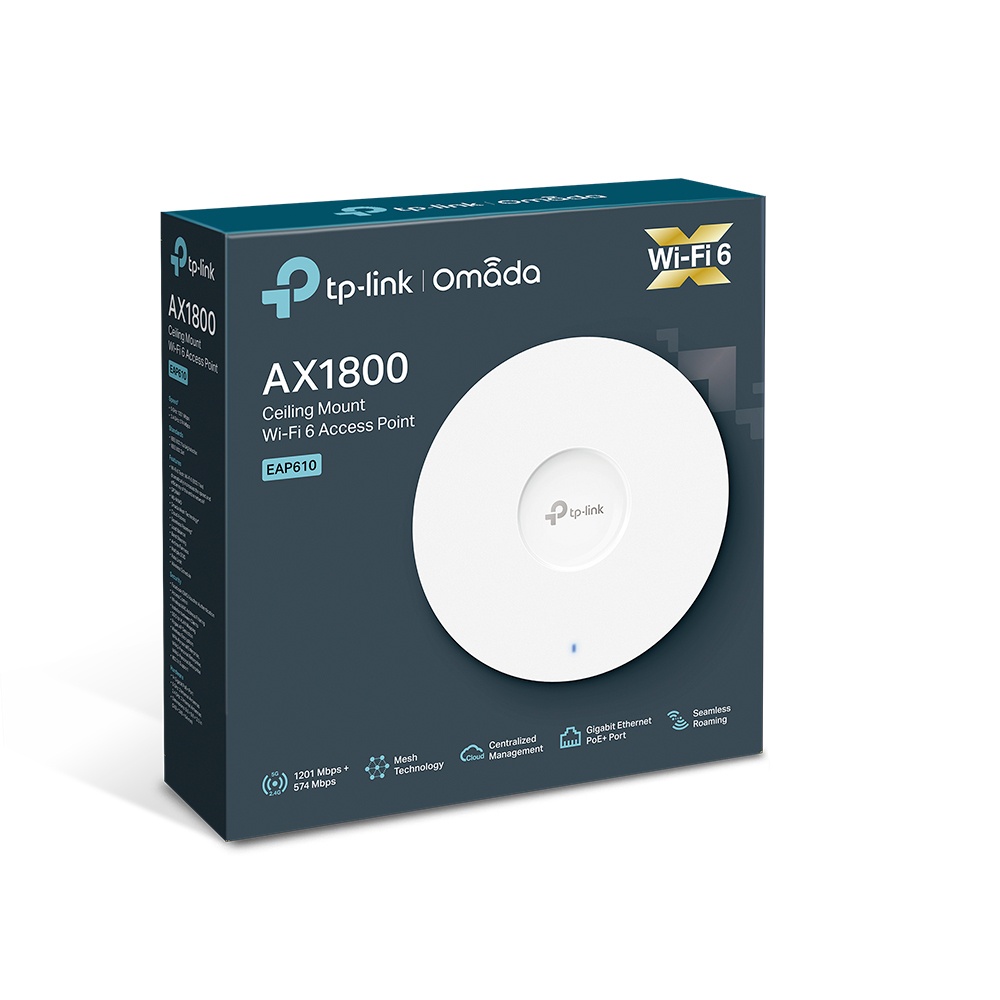 TP-LINK EAP610 V.4 AX1800 Ceiling Mount WiFi 6 Access Point