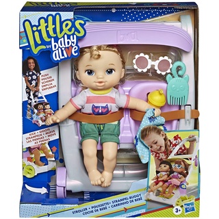 Baby Alive Littles, Push ‘N Kick Stroller Little Ana, Blonde Hair Doll, Legs Kick E7182 Baby Alive Littles Push N Kick Stroller Little Ana, ตุ๊กตาผมบลอนด์, ขาเตะ E7182